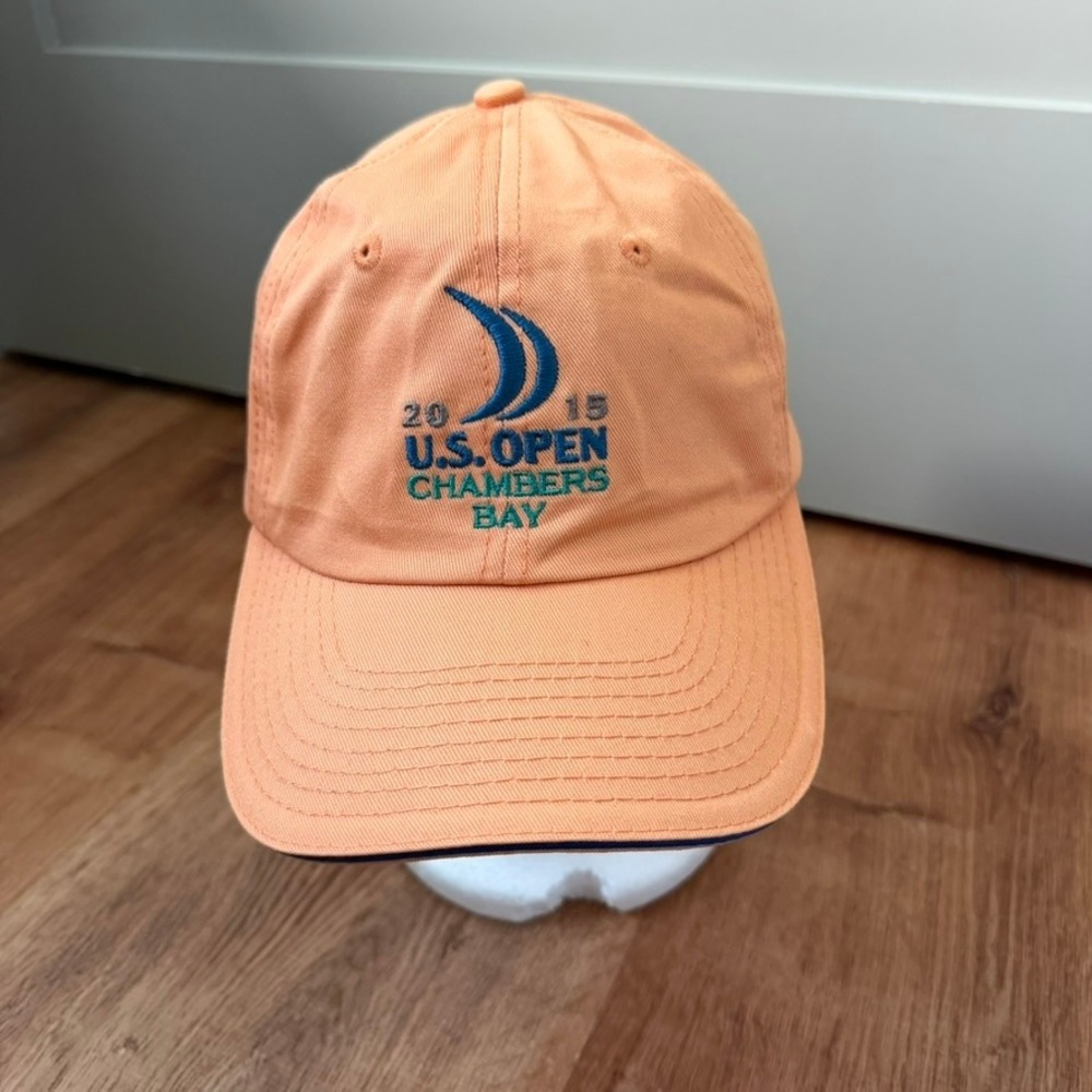 USGA Golf Hat Unisex OS Peach 2015 U.S. Open Chambers Bay Member Cap